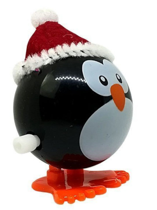 Lean Toys Christmas Figure Penguin Red Height 7cm 12pcs
