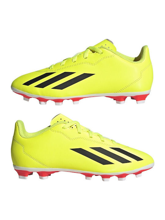 X Crazyfast Club Kids Molded Soccer Shoes Yellow