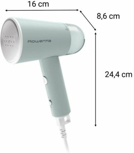 Rowenta Origin Travel Garment Steamer Hand 1200W with Tank 70ml Green