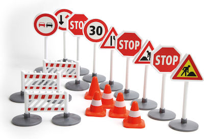 Lena Miniature Toy Traffic Signs Multicolour