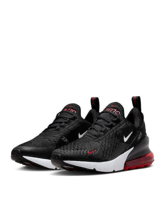 Air Max 270 Αθλητικά Παιδικά Παπούτσια Μπάσκετ με Κορδόνια Μαύρα