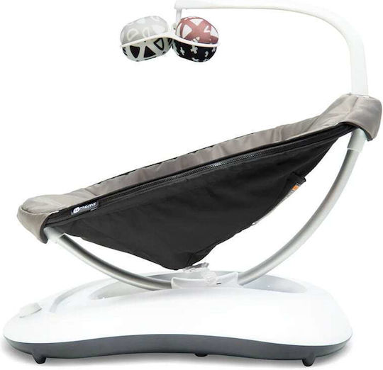 4moms Elektrisch Baby Relax Schaukel RockaRoo 2.0 Graphite für Kind bis 9kg