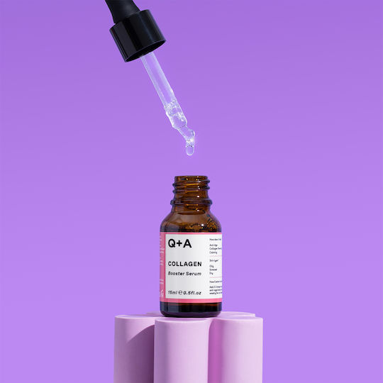 Q+A Natural Skincare Collagen Anti-Aging Serum Booster For Face With Collagen For Firming 15ml