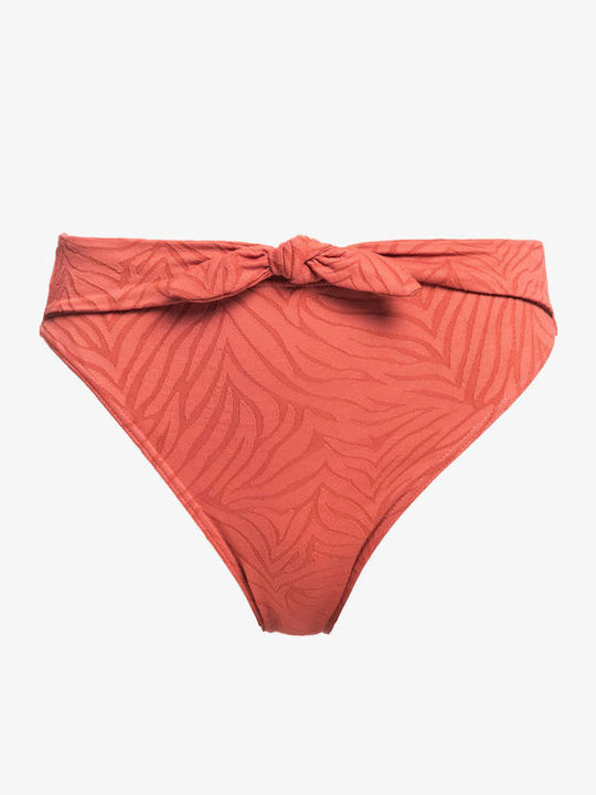 Wild Babe Bikini Slip με Κορδονάκια Καφέ