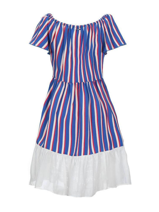 Liu Jo Mini Rochie de Seară RIGE (Striped)