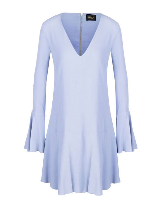 Liu Jo Mini Dress with Slit Cerulean