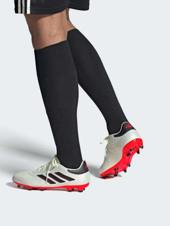 adidas Copa Pure.2 League Fußballschuhe mit Stollen Ivory / Core Black / Solar Red