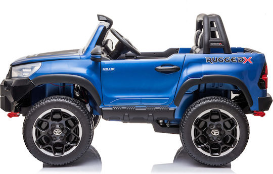 Toyota Hilux Două Locuri Cu Telecomandă Licențiat 24 Volt Albastru