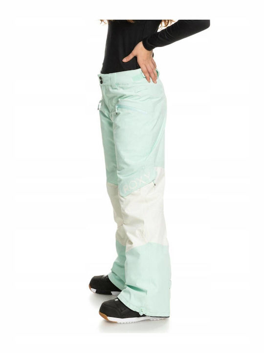 Roxy Woodrose ERJTP03192 BDY0 Pantaloni de schi și snowboard pentru femei Ski & Snowboard Verde