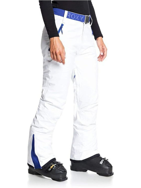 Roxy Premiere ERJTP03109 WBB0 Women's Trousers for Ski & Snowboard White