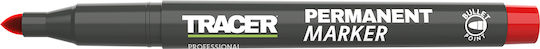 Tracer Ανεξίτηλοι Μαρκαδόροι Κόκκινοι Σετ 4τμχ