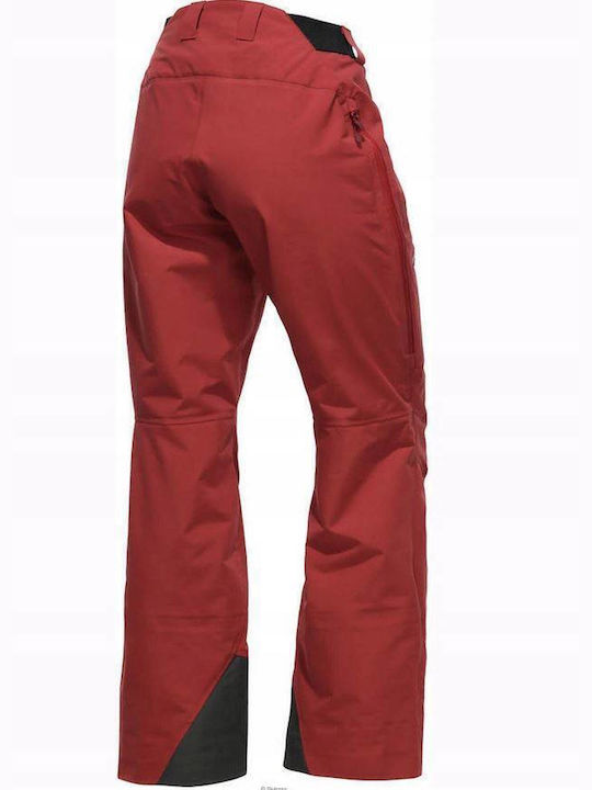 Haglöfs 603925-4D4 Women's Trousers for Ski & Snowboard Red