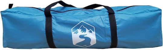 vidaXL Summer Camping Tent Teepee Blue For 4 People 367x367x259cm