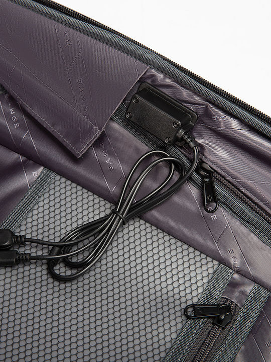 Bange 7251 Αδιάβροχη Τσάντα Πλάτης για Laptop 15.6" με Θύρα USB σε Χακί χρώμα