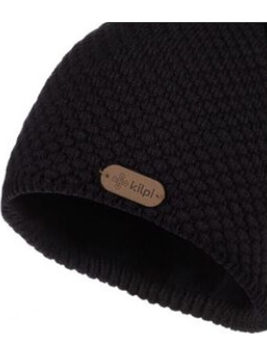 Pom Pom Beanie Γυναικείος Fleece Σκούφος Πλεκτός σε Μαύρο χρώμα