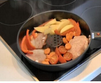 Factory Pan Mit Deckel aus Aluminium mit Antihaftbeschichtung