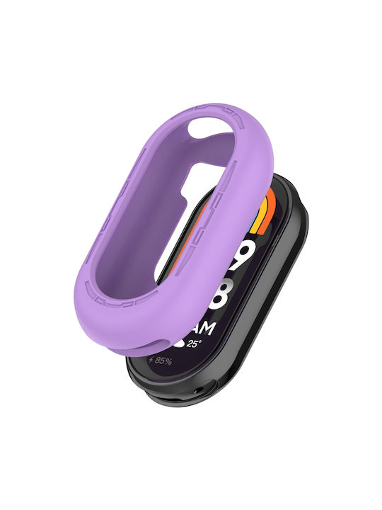Θήκη Σιλικόνης σε Μωβ χρώμα για το Xiaomi Mi Band 8 Θήκη Σιλικόνης σε Μωβ χρώμα για το Xiaomi Mi Band 8