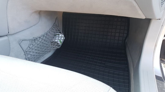 Refref Set of Front and Rear Mats 4pcs Tray Type for Mercedes-Benz S 1998-2005 Black