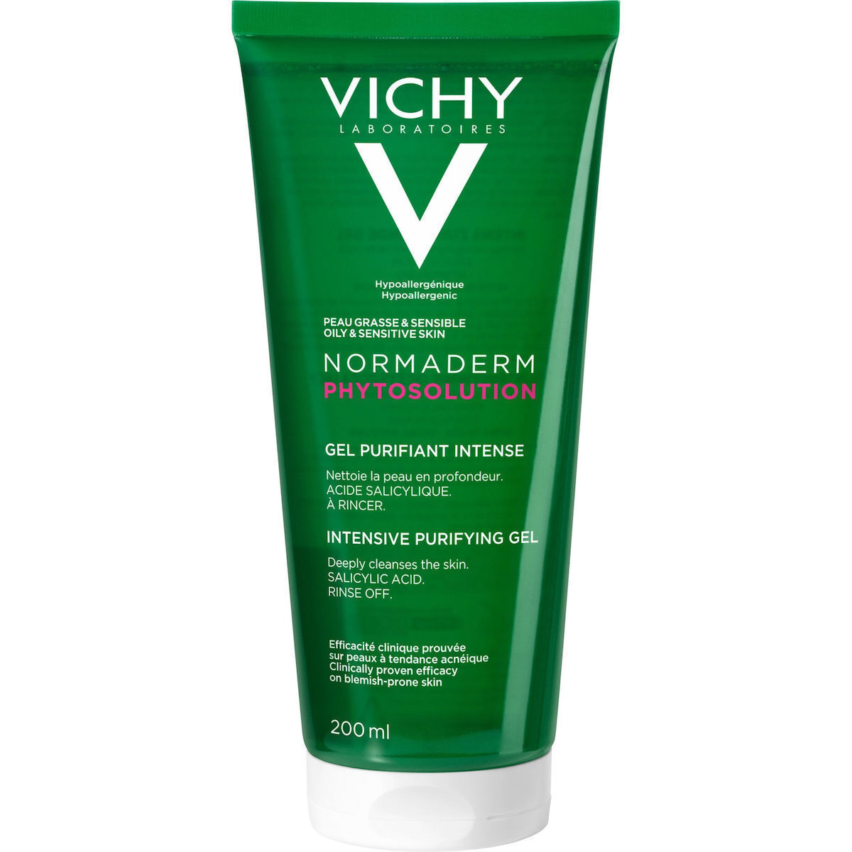 Vichy Normaderm Phytosolution Gel Καθαρισμού Προσώπου για Ακνεϊκές Επιδερμίδες 200ml