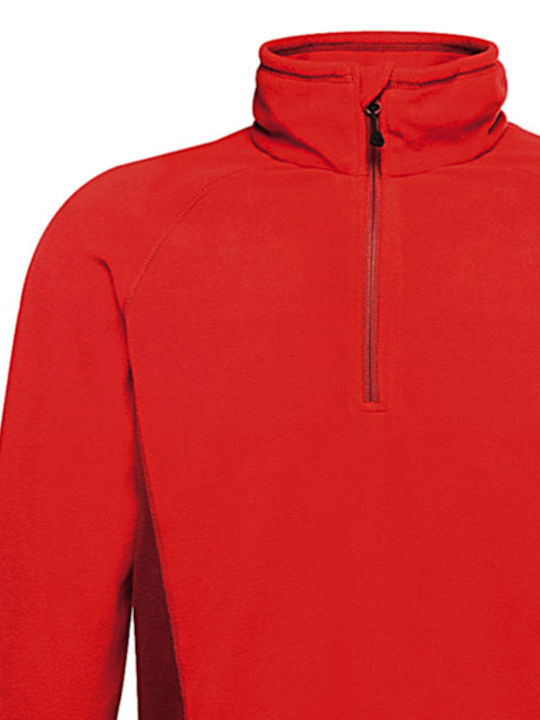 Top Fleece Unisex Ashmore Half Zip Regatta TRF505 Classic Red/Dehli Red