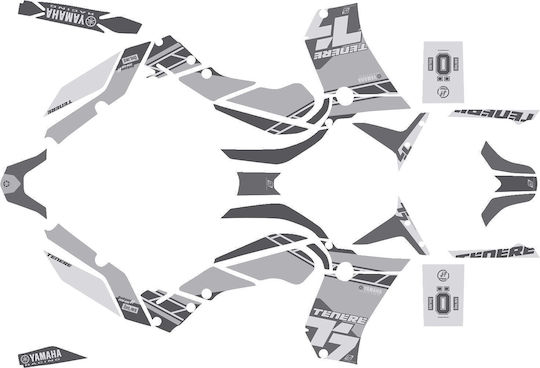 Uniracing Aufkleber-Set Rot