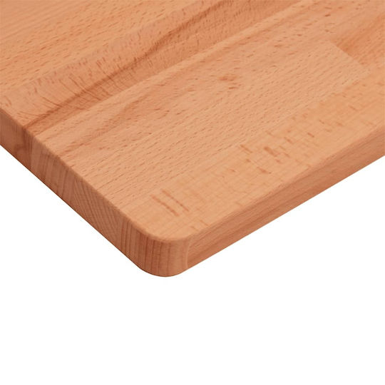 vidaXL Wood Countertop without Sink Beech wood solid wood