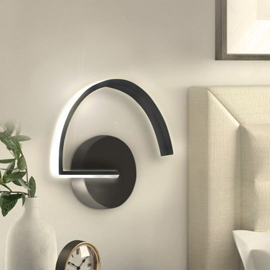 Megapap Onda Lamp Wall LED Black 5x20cm Megapap Onda Lamp Wall LED Black 5x20cm