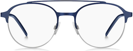 Boss Men's Metal Prescription Eyeglass Frame Blue HG-1156-KU0