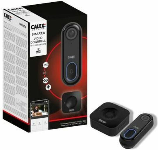 BigBuy Clopoțel De Ușă Wi-Fi Negru