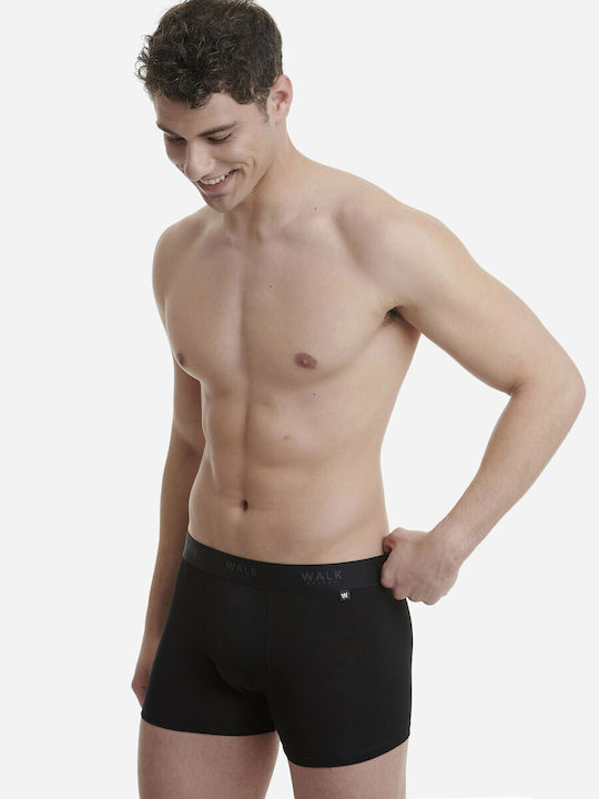 Bamboo W1770 Men's Boxer Black / Red