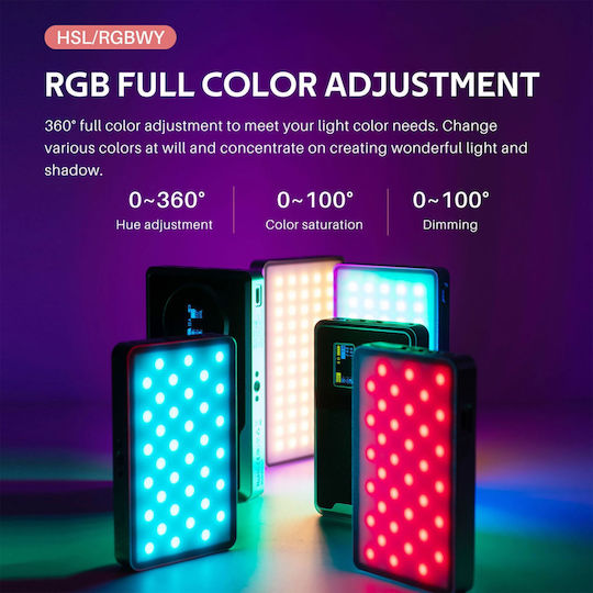 Viltrox Rgb Bi-color LED светлина 8W с Яркост 600 Лукс