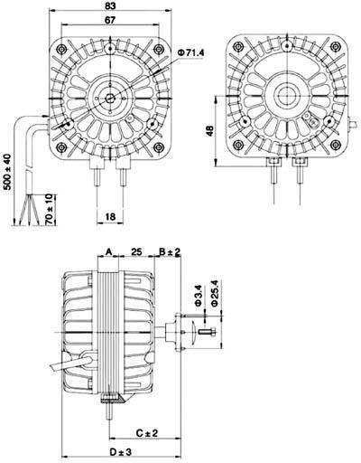 RQA10W-230 TID Μοτέρ Ψυγείου