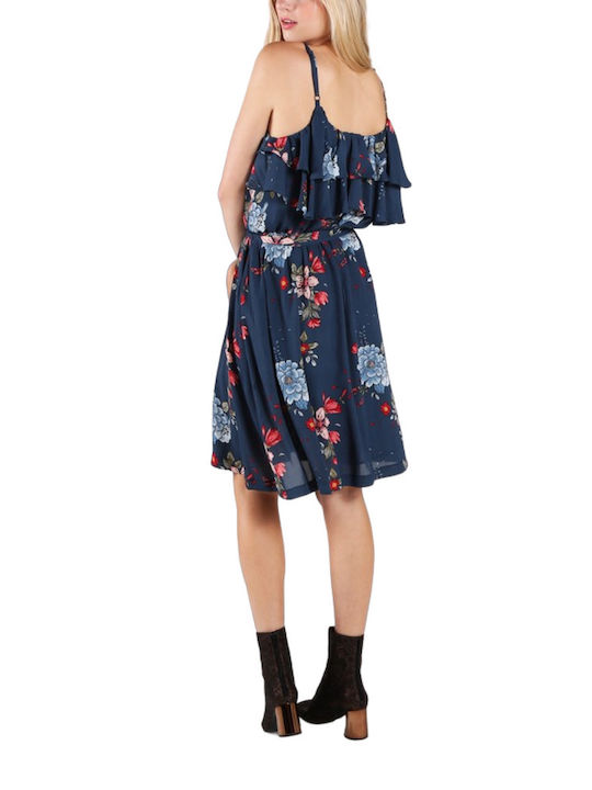 Pepe Jeans Summer Mini Dress Navy Blue