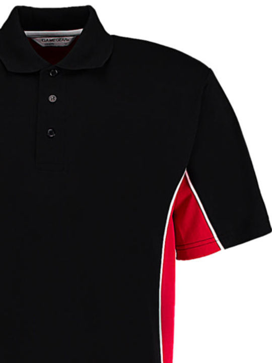 Kustom Kit Men's Short Sleeve Promotional Blouse Black/Red/White