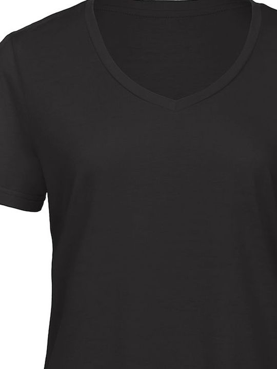 B&C Triblend Women's Short Sleeve Promotional T-Shirt Black