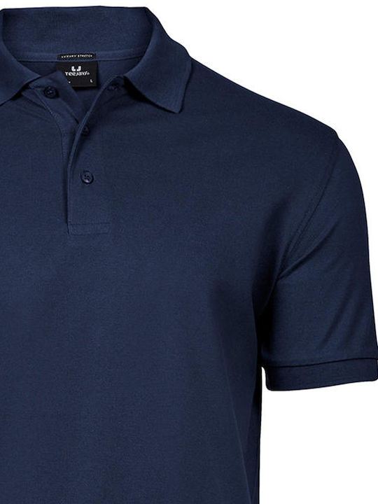 Tee Jays Luxury Men's Short Sleeve Promotional Blouse Navy Blue