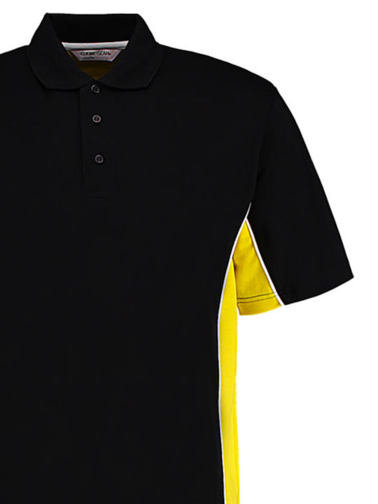 Kustom Kit KK475 Ανδρικό Διαφημιστικό T-shirt Κοντομάνικο Navy/Mid Yellow/White