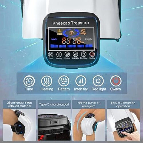 Massage Device for the Legs with Infrared Heat Red