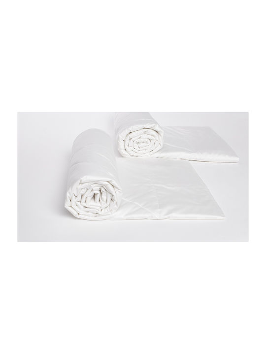 Valeria Home Set De Fețe De Pernă Pătură Dublă Mătase 200x220cm Bej 300 GSM
