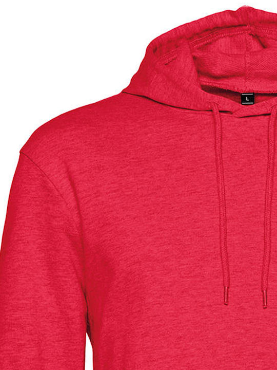 B&C Werbe-Hoodie Heather Red