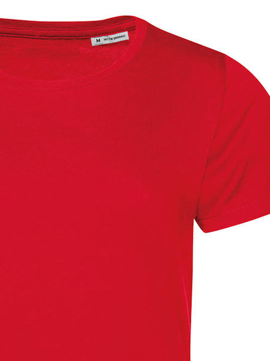 B&C E150 Women's Short Sleeve Promotional T-Shirt Red