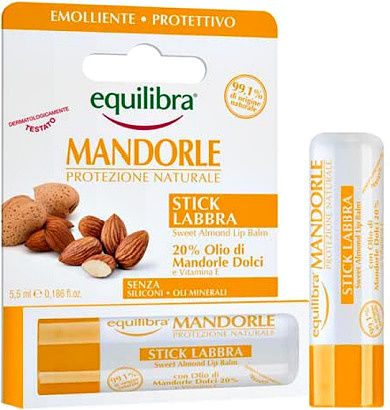 Equilibra Stick Labbra Mandorle Грижа за устни Балсам