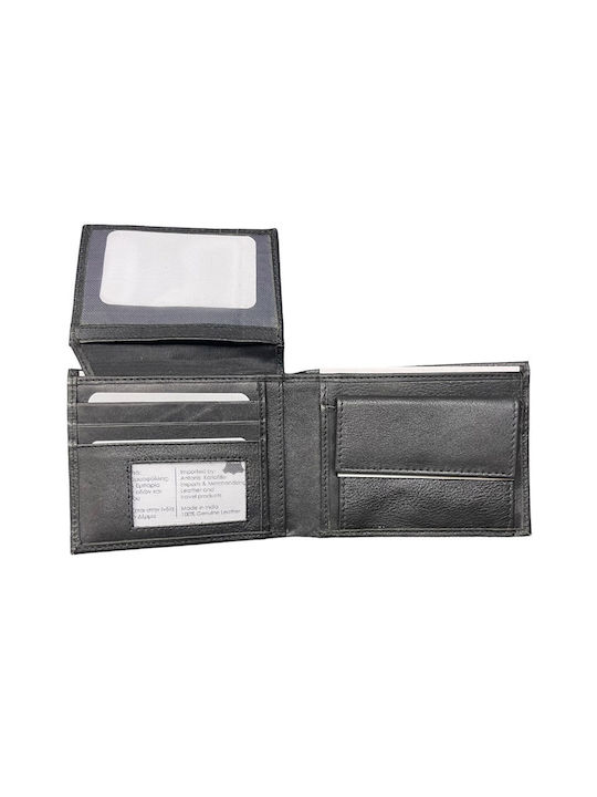 Luxus Men's Leather Wallet with RFID Black