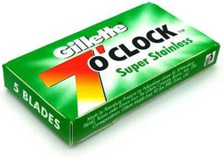 Gillette 7 O' Clock Green Super Stainless für empfindliche Haut 5Stück