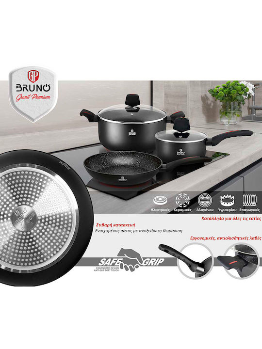 Bruno Granit Premium Βαθιά Κατσαρόλα από Αλουμίνιο 26cm