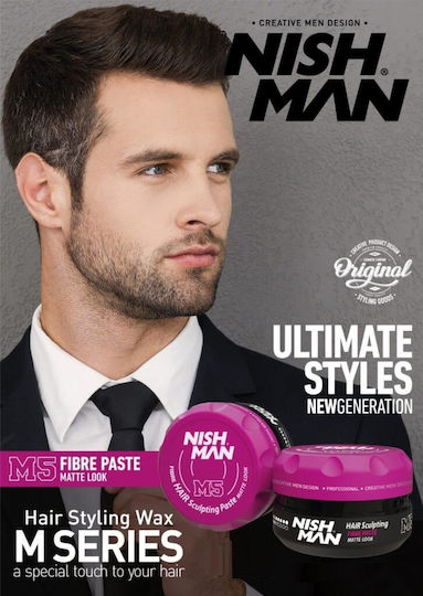 NISHMAN Ibre Hair Sculpting Paste για Δυνατό Κράτημα & Ματ Αποτέλεσμα 100ml