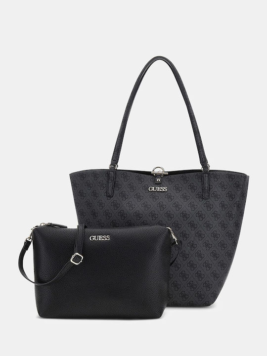 Alby Γυναικεία Τσάντα Shopper Ώμου Μαύρη