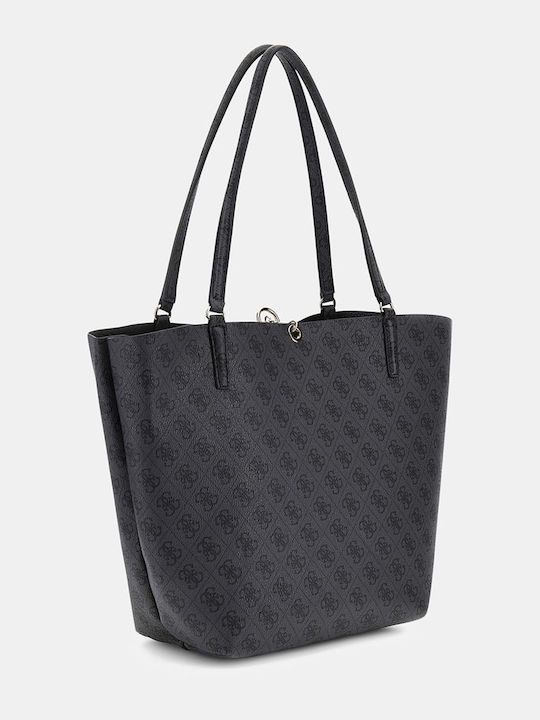Alby Γυναικεία Τσάντα Shopper Ώμου Μαύρη