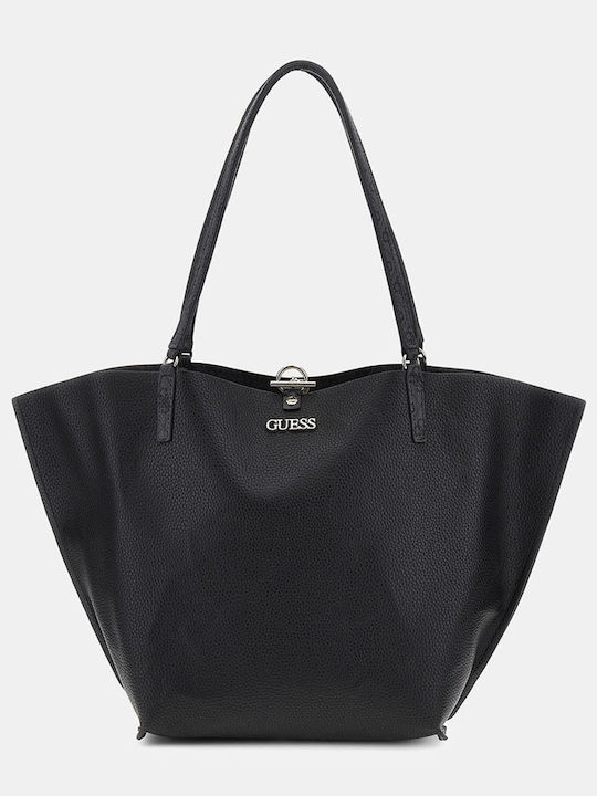 Alby Γυναικεία Τσάντα Shopper Ώμου Μαύρη