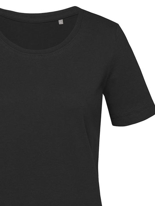 Stedman Γυναικείο Διαφημιστικό T-shirt Κοντομάνικο Black Opal